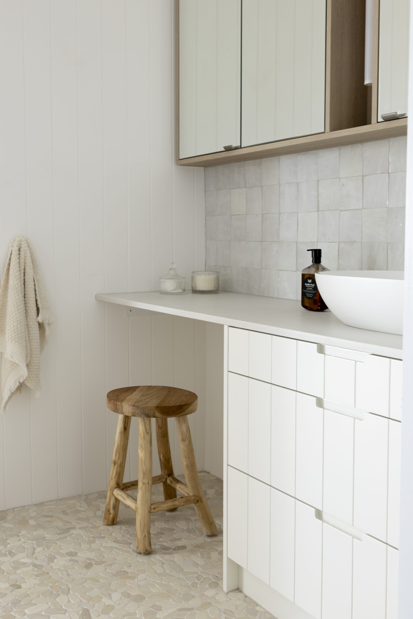 Pamment Projects Bathroom Stool Timber